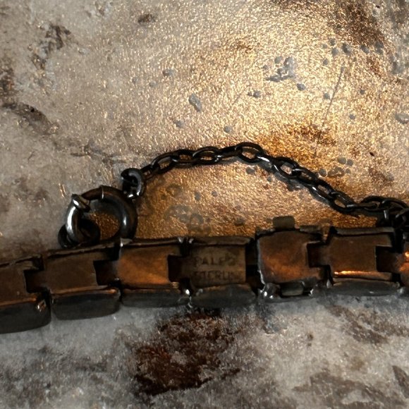 Neiman Marcus Palpo Sterling Silver Bracelet with Fashion Stones - Picture 4 of 6